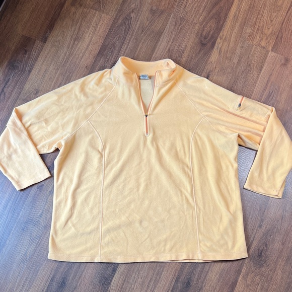 L.L. Bean Tops - XXL - L.L. Bean Gorgeous Light Peach Fleece Quarter Zip Jacket 🍑